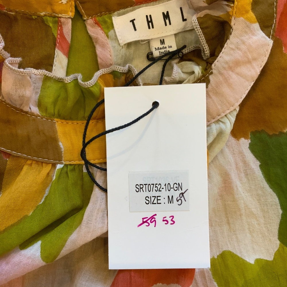 THML Mixed Color Flutter Blouse - Picture 16 of 16